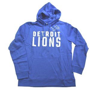 NFL Team Apparel Mens Detroit Lions Pullover Hoodie New With Tags
